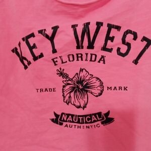 US Apparel sheer loose slouchy Key West Tourist T shirt crop top.